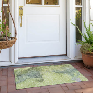 Piper Looms Chantille Contemporary ACN1781 Green Machine Washable Area Rug Scatter Outdoor Lifestyle Image Feature