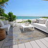 Piper Looms Chantille Contemporary ACN1781 Taupe Machine Washable Area Rug Outdoor Lifestyle Image Feature