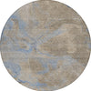 Piper Looms Chantille Contemporary ACN1781 Taupe Machine Washable Area Rug Round Main Image