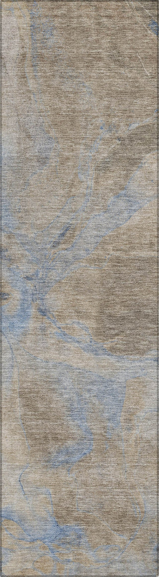 Piper Looms Chantille Contemporary ACN1781 Taupe Machine Washable Area Rug Runner Main Image