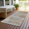 Piper Looms Chantille Contemporary ACN1781 Taupe Machine Washable Area Rug Runner Outdoor Lifestyle Image Feature