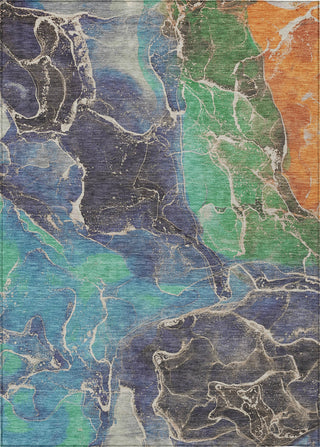 Piper Looms Chantille Contemporary ACN1782 Blue Machine Washable Area Rug main image