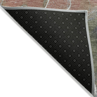 Piper Looms Chantille Contemporary ACN1782 Brown Machine Washable Area Rug Backing Image