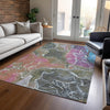 Piper Looms Chantille Contemporary ACN1782 Brown Machine Washable Area Rug Lifestyle Image Feature