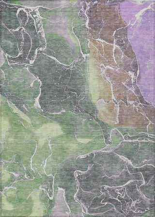 Piper Looms Chantille Contemporary ACN1782 Green Machine Washable Area Rug main image