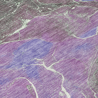 Piper Looms Chantille Contemporary ACN1782 Purple Machine Washable Area Rug Swatch Image