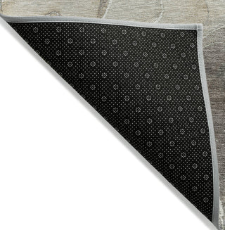 Piper Looms Chantille Contemporary ACN1782 Taupe Machine Washable Area Rug Backing Image