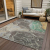 Piper Looms Chantille Contemporary ACN1782 Taupe Machine Washable Area Rug Outdoor Lifestyle Image Feature
