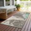 Piper Looms Chantille Contemporary ACN1782 Taupe Machine Washable Area Rug Runner Outdoor Lifestyle Image Feature