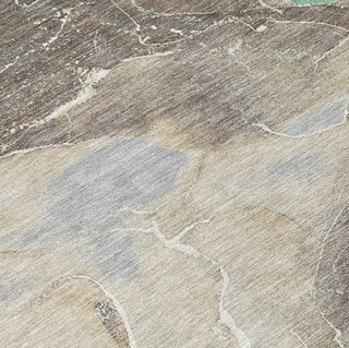 Piper Looms Chantille Contemporary ACN1782 Taupe Machine Washable Area Rug Swatch Image