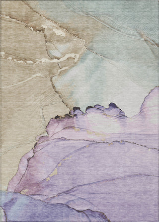 Piper Looms Chantille Modern ACN1783 Lavender Machine Washable Area Rug main image