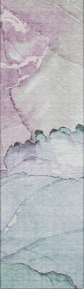 Piper Looms Chantille Modern ACN1783 Seafoam Machine Washable Area Rug Runner Main Image