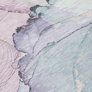 Piper Looms Chantille Modern ACN1783 Seafoam Machine Washable Area Rug Swatch Image