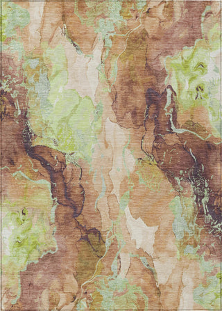 Piper Looms Chantille Abstract ACN1785 Mocha Machine Washable Area Rug main image
