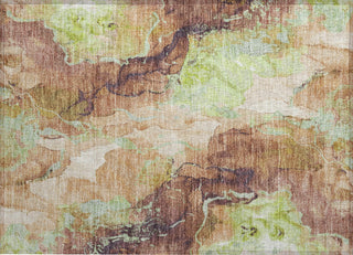 Piper Looms Chantille Abstract ACN1785 Mocha Machine Washable Area Rug Scatter Main Image