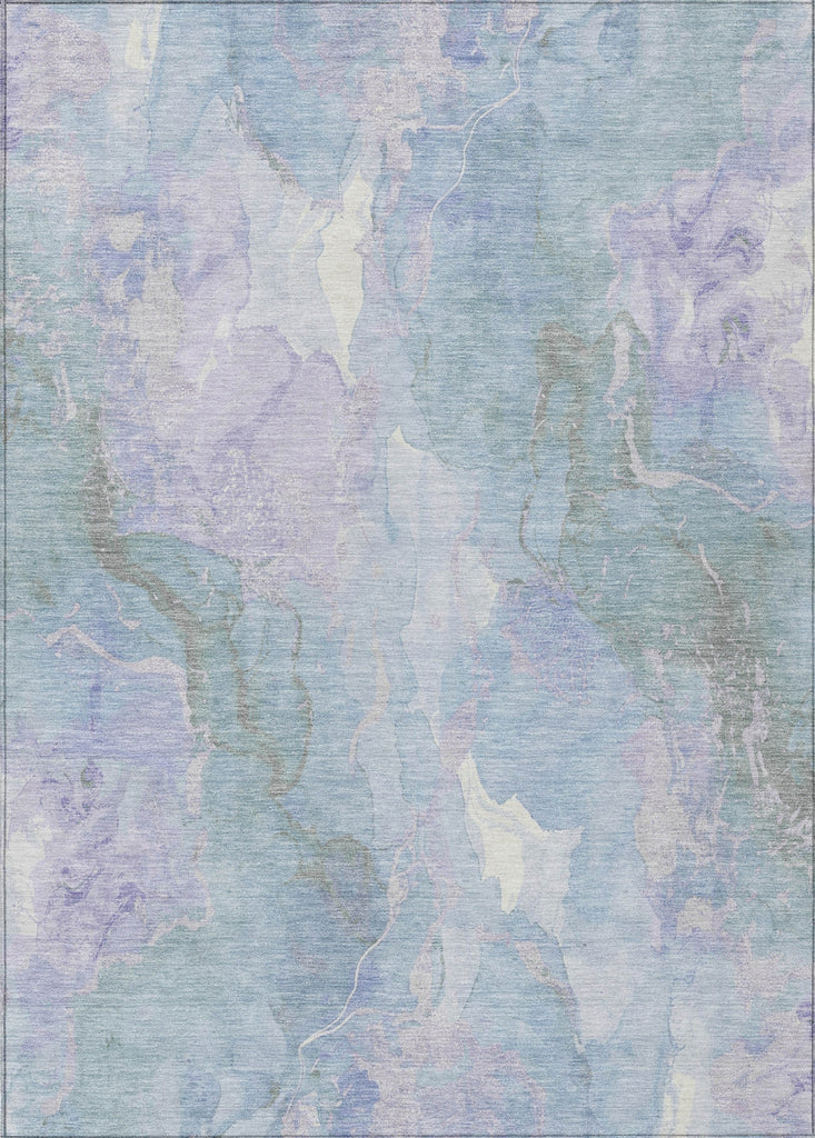 Piper Looms Chantille Abstract ACN1785 Sky Machine Washable Area Rug main image