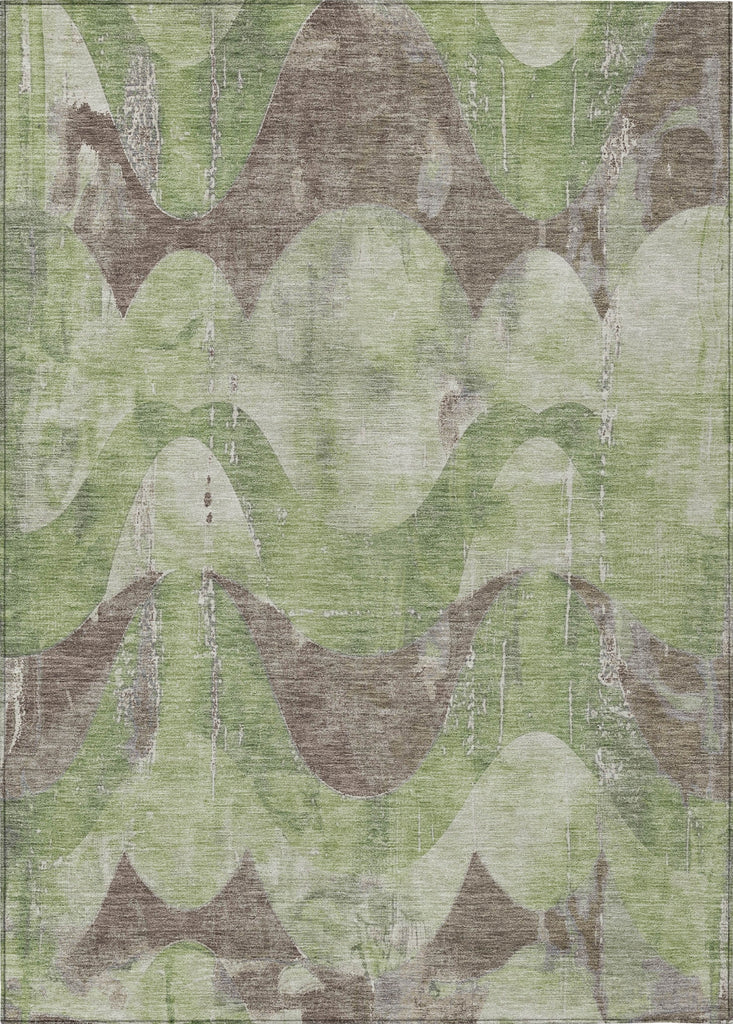 Piper Looms Chantille Swirls ACN1786 Aloe Machine Washable Area Rug main image