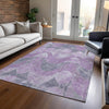 Piper Looms Chantille Swirls ACN1786 Lavender Machine Washable Area Rug Lifestyle Image Feature