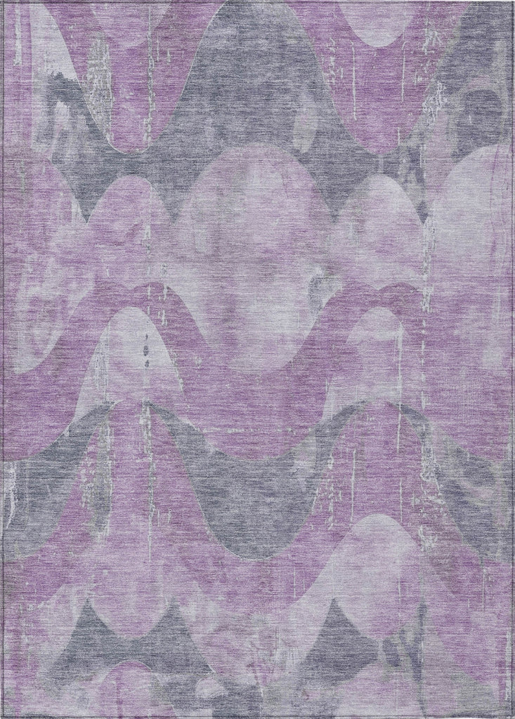 Piper Looms Chantille Swirls ACN1786 Lavender Machine Washable Area Rug main image