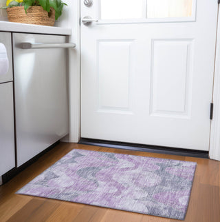 Piper Looms Chantille Swirls ACN1786 Lavender Machine Washable Area Rug Scatter Lifestyle Image Feature