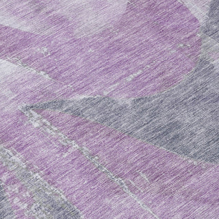 Piper Looms Chantille Swirls ACN1786 Lavender Machine Washable Area Rug Swatch Image