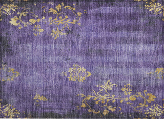 Piper Looms Chantille Floral ACN1788 Purple Machine Washable Area Rug Scatter Main Image