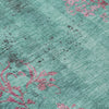 Piper Looms Chantille Floral ACN1788 Seafoam Machine Washable Area Rug Swatch Image