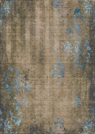 Piper Looms Chantille Floral ACN1788 Taupe Machine Washable Area Rug main image