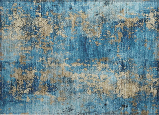 Piper Looms Chantille Modern ACN1789 Blue Machine Washable Area Rug Scatter Main Image