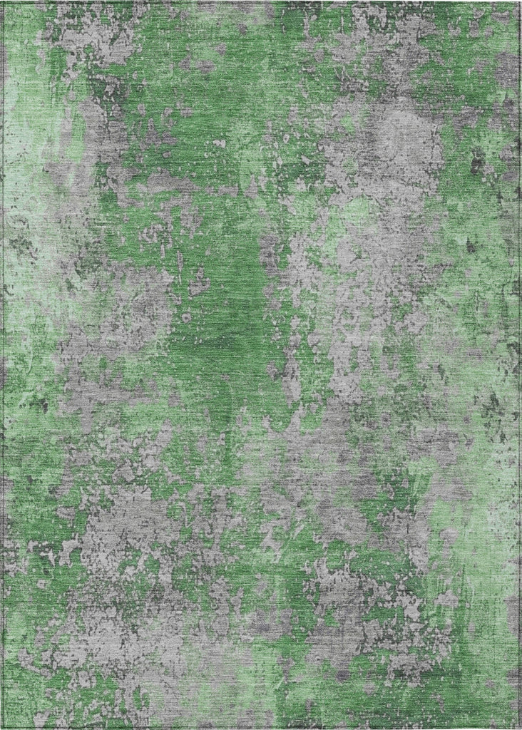 Piper Looms Chantille Modern ACN1789 Green Machine Washable Area Rug main image