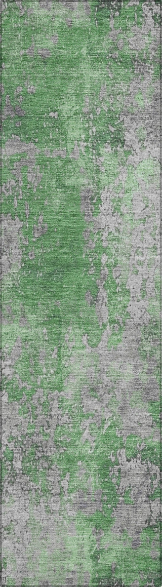 Piper Looms Chantille Modern ACN1789 Green Machine Washable Area Rug Runner Main Image
