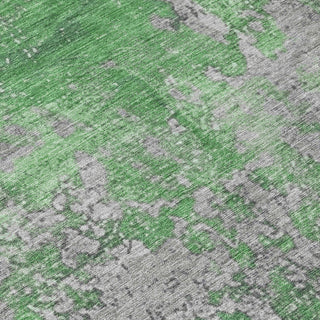 Piper Looms Chantille Modern ACN1789 Green Machine Washable Area Rug Swatch Image
