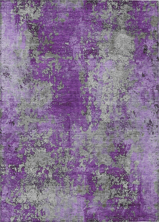 Piper Looms Chantille Modern ACN1789 Purple Machine Washable Area Rug main image