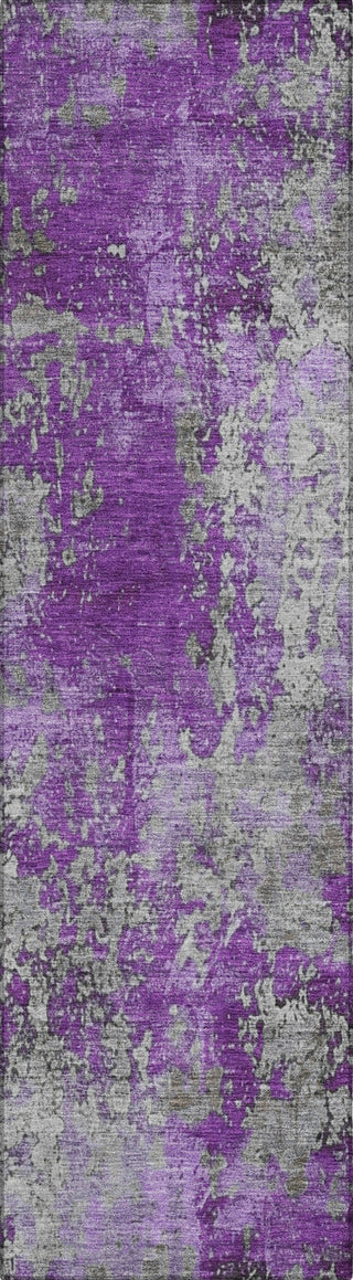 Piper Looms Chantille Modern ACN1789 Purple Machine Washable Area Rug Runner Main Image