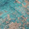 Piper Looms Chantille Modern ACN1789 Teal Machine Washable Area Rug Swatch Image