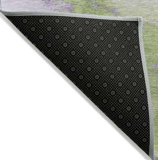 Piper Looms Chantille Abstract ACN1790 Aloe Machine Washable Area Rug Backing Image