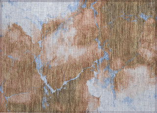 Piper Looms Chantille Abstract ACN1790 Terracotta Machine Washable Area Rug Scatter Main Image
