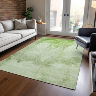 Piper Looms Chantille Modern ACN1791 Aloe Machine Washable Area Rug Lifestyle Image Feature