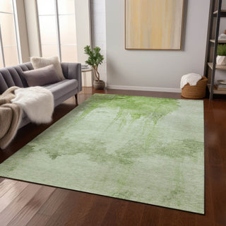 Piper Looms Chantille Modern ACN1791 Aloe Machine Washable Area Rug Lifestyle Image Feature