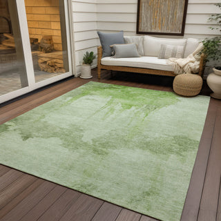 Piper Looms Chantille Modern ACN1791 Aloe Machine Washable Area Rug Outdoor Lifestyle Image Feature