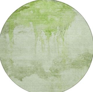 Piper Looms Chantille Modern ACN1791 Aloe Machine Washable Area Rug Round Main Image