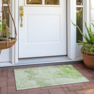 Piper Looms Chantille Modern ACN1791 Aloe Machine Washable Area Rug Scatter Outdoor Lifestyle Image Feature