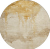 Piper Looms Chantille Modern ACN1791 Gold Machine Washable Area Rug Round Main Image