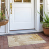 Piper Looms Chantille Modern ACN1791 Gold Machine Washable Area Rug Scatter Outdoor Lifestyle Image Feature