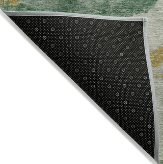 Piper Looms Chantille Modern ACN1792 Emerald Machine Washable Area Rug Backing Image