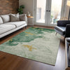 Piper Looms Chantille Modern ACN1792 Emerald Machine Washable Area Rug Lifestyle Image Feature