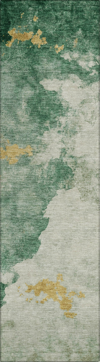 Piper Looms Chantille Modern ACN1792 Emerald Machine Washable Area Rug Runner Main Image