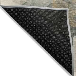 Piper Looms Chantille Modern ACN1793 Orange Machine Washable Area Rug Backing Image