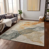 Piper Looms Chantille Modern ACN1793 Orange Machine Washable Area Rug Lifestyle Image Feature