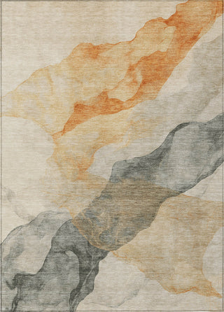 Piper Looms Chantille Modern ACN1793 Orange Machine Washable Area Rug main image